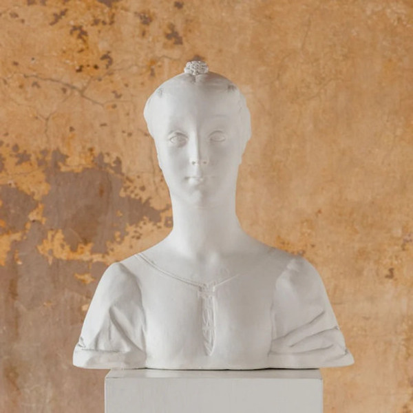 Portrait of a Young Woman bust by Desiderio da Settignano statue